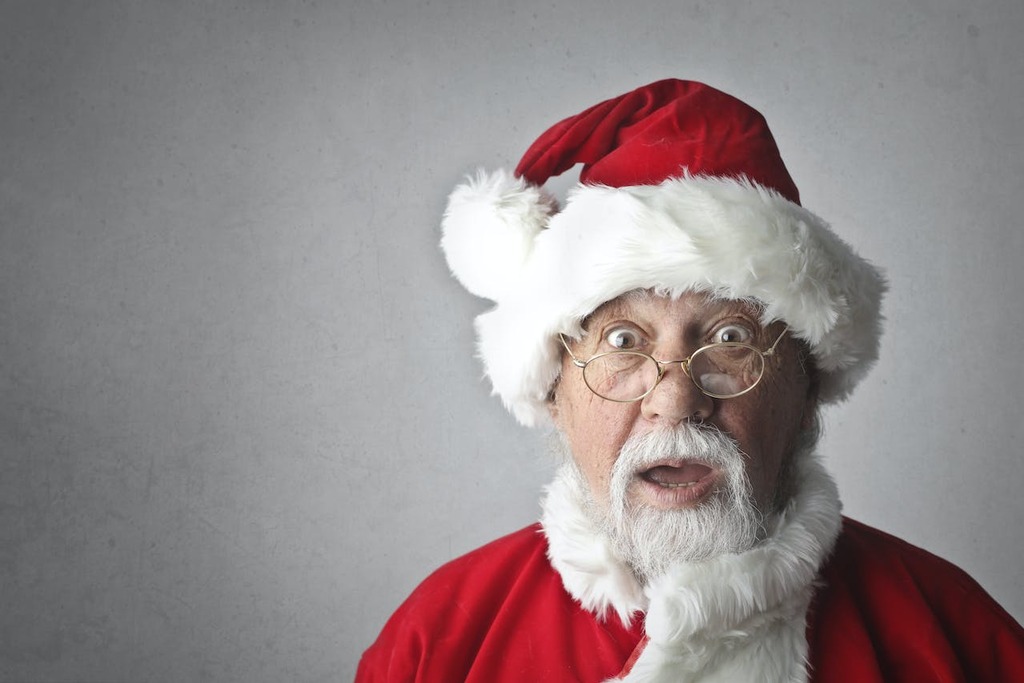 Accessible Website Design - Surpised Santa