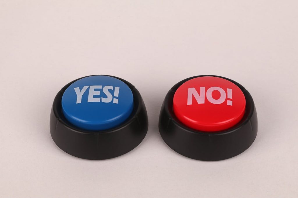 Paid Marketing Yes No Buttons