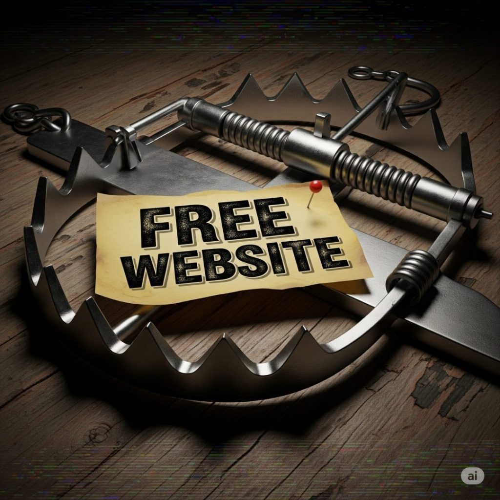 baited trap with free website sign